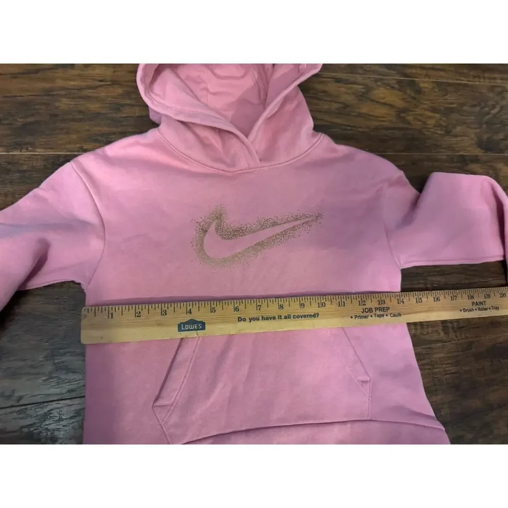 2- Nike kids girls hoodies Pink Black Sz:6